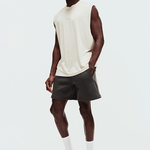 Breathable Spandex/Cotton -Quick Dry Eco-Friendly Solid Color Sleeveless Fitness Wear with Customized Options - Product Image 1