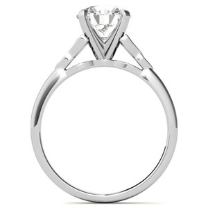 Anillo de Moissanita en Plata de Ley 925 Chapado en Oro, Anillo de Compromiso Solitario, Anillo de Promesa Nupcial, Joyería para Aniversario de Bodas y Fiestas - Product Image 3