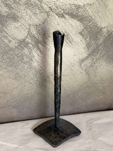 เชิงเทียนคริสมาสต์ที่ทำด้วยมือสีดำทองที่วางเทียนโลหะหนึ่งแท่งฐานสี่เหลี่ยมแบบยืนประเภทอื่นๆที่วางเทียน - Product Image 4