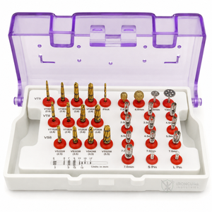 Kit de 29 Piezas para Osteodensificación Dental con Brocas Piloto, Fresas Trepanadoras y Estuche de Almacenamiento - Product Image 3