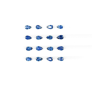 พลอยไพลินสีน้ำเงินธรรมชาติทรงลูกแพร์ขนาด 3x5 มม. แบบไม่ผ่านการปรับแต่ง, พลอยไพลินสีน้ำเงินธรรมชาติทรงเหลี่ยมสำหรับทำเครื่องประดับ - Product Image 4