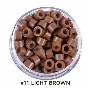 Herramientas de extensión de cabello de uso profesional y doméstico, 200 Uds., microcuentas forradas de silicona de 5mm de alta calidad con alicates - Product Image 3