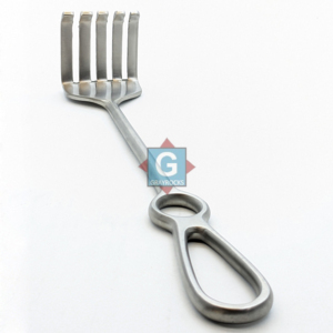 เครื่องมือผ่าตัดแบบโค้ง 6 ง่าม ขนาด 8.5 นิ้ว ยี่ห้อ Volkmann รุ่น Rake Retractor ทำจากสแตนเลส - Product Image 1