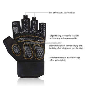Gants de fitness sans doigts antidérapants en microfibre Gants de gymnastique - Product Image 5