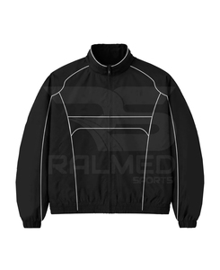 2026 Color Blocking Tracksuit Set Full Length Zipper Jacket With Drawstring Trouser Quick Dry Sporty Style Adult Autumn Wear - Product Image 2