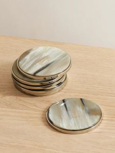 Modern Design Horn Coaster Buffalo horn Coaster Tea Coaster Place Mats Natural Square Horn Coaster At factory Wholesale Price - Product Image 6