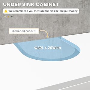 Armadio moderno a doppio piedistallo con lavabo bianco con mensole per bagno da bagno - Product Image 4