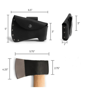 Étuis d'hache en cuir véritable d'usine, protection de lame d'hache pour camping en extérieur, housse de protection pour hache de pompier - Product Image 3