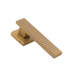 Juego de Manijas Modernas de Latón y Aluminio para Puerta, Roseta Cuadrada AB, Acabado Mate PVD, Oro Rosa, Dorado, Negro, Herrajes Interiores para Cerradura de Palanca - Product Image 5