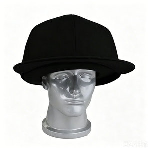 Gorra Unisex Negra de 6 Paneles, 100% Algodón, Estilo Urbano, Visera Plana, Gorro Informal para Adultos, Uso en las Cuatro Estaciones - Product Image 2