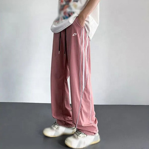 Pantalones Deportivos Casuales de Nailon para Hombre, Ligeros, Cortavientos, Corte Holgado, Cintura Elástica, Ropa Deportiva para Entrenamiento, Producción en Masa - Product Image 3