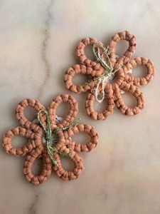 Elegant Flower Shape Macrame Coasters Boho Chic Floral <b>Table</b> <b>Mats</b> Suitable for Cups Glasses and Mugs Drink <b>Mats</b> From India - Product Image 4