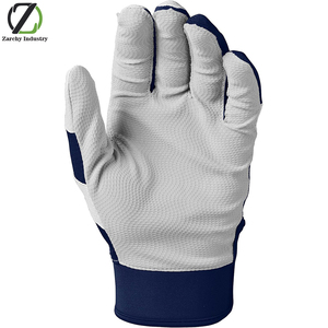 Breathable Four-<b>Way</b> Stretch Mesh Backhand Leather Batting Gloves-Winter Ready Adult & Youth Sizes in Multiple Colors - Product Image 3