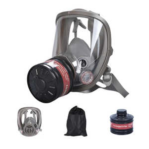 6800DIN Painting Respirator RD40 Full <b>Face</b> Mask With Gas Cartridge Canister 40mm Thread Connection for Industrial Environment - Product Image 6