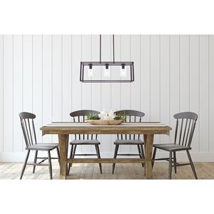 Luce contemporanea a 3 luci nera moderna per sala da pranzo lampadario per cucina a isola pendente lineare per fattoria a filo - Product Image 2