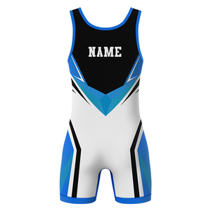 Vente en gros OEM : Singlet de lutte personnalisé pour hommes, en Spandex, personnalisable par sublimation - Product Image 4