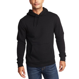 Customize Logo Cotton Thick Heavy Weight High Quality Oversize <b>Sweatshirts</b> Men's Solid Color Hoodies - Product Image 1