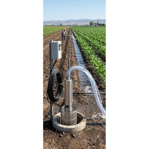 Pompe à eau submersible multi-étages haute pression en acier inoxydable 4SP 1 CV 220V monophasée pour l'agriculture OEM 1 an de garantie Câble de 1,2 m 3 - Product Image 1