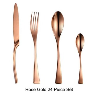 Ensemble de couverts en acier inoxydable finition miroir pour cuisine moderne, table à manger, réception de mariage et service de buffet d'hôtel - Product Image 2