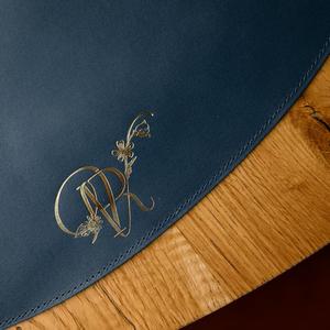 Genuine Leather Place Mat <b>Special</b> <b>Purpose</b> <b>Bags</b> & <b>Cases</b> Real Cowhide Tableware Mat For Fine Dining LPM-0203 - Product Image 5
