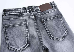 Custom New Design <b>Men</b> Fashion <b>Jeans</b> <b>Trouser</b> OEM Denim Ripped Hip Hop Streetwear Stretch <b>Men</b> <b>Jeans</b> - Product Image 5