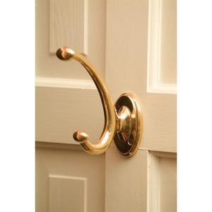 Classic Brass Coat Hook Wall Mount For Clothing Rust Resistant Metal Door Hook Single Pcs Decorative Luxury Hooks <b>Hardware</b> Items - Product Image 1