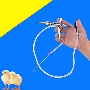 Jeringa Veterinaria Doble de Metal Ajustable para Vacunas, Capacidad de 5 ml, Calidad Premium, Accesorios Completos para Ganado, CE - Product Image 4