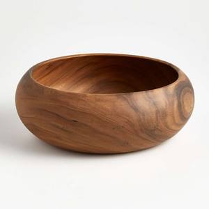 Tazón de Madera Hecho a Mano, Diseño Minimalista, Artesanía en Madera, Sin Recubrimiento, Ecológico, para Servir Alimentos, para Regalo - Product Image 3