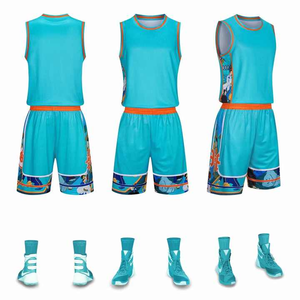Uniformes de basket-ball pour jeunes en polyester à séchage rapide de haute qualité ensemble unisexe respirant pour hommes et enfants pour les sports d'été - Product Image 4