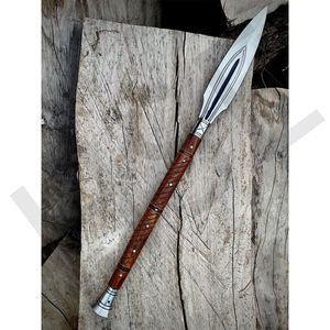 Lance viking forgée à la main, inspirée de l'histoire |   Lame en acier à haute teneur en carbone 5160 |   Manche en bois de rose - Product Image 4