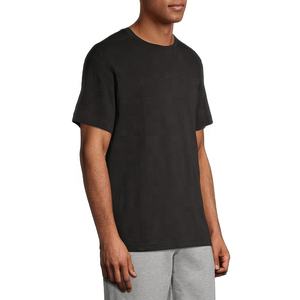 T-shirt en coton vert à col rond en coton T-shirt respirant - Product Image 3