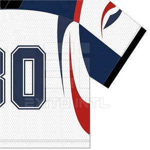 Camiseta de Fútbol de Malla 100% Poliéster, Cuello en V, Manga Corta, Transferencia Térmica, Logotipo Personalizado, Uniforme de Equipo, Venta al Por Mayor, OEM, Juvenil, Hombre, Adulto, Color - Product Image 4