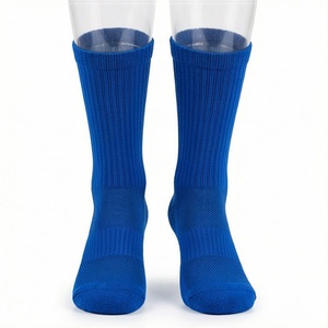 Blue Crew <b>Socks</b> for <b>Running</b> Breathable Cotton Athletic Sport <b>Socks</b> Summer Adult Size Standard Knitted Solid Color - Product Image 1