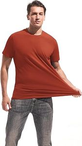 Ensemble T-shirt et short pour homme en coton 100% coupe classique, couleur unie, taille plus, personnalisable avec logo, style streetwear - Product Image 2