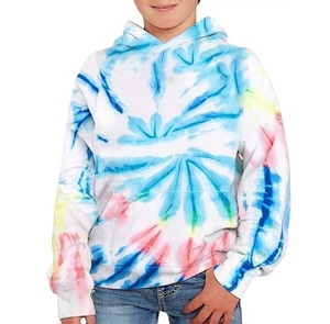 LOW MOQ Wholesale Custom 2026 New Fashion Autumn Winter Kids Hoody Dip Dye Men's Hooded kids Tie Dye Breathable Hoodies - Product Image 1