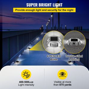 Paquete de 24 Luces Solares Blancas Brillantes para Terraza, Luces Inalámbricas Impermeables para Entrada de Vehículos, Luz Solar para Exteriores - Product Image 5