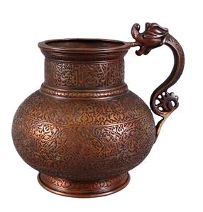 Carafe à eau en cuivre gravée à la main, design et couleur anciens, vaisselle en métal, décoration d'intérieur, ustensiles de cuisine, restaurant - Product Image 1