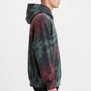 Sudadera con Capucha Tie-Dye Extra Grande para Hombre, con Logotipo Personalizado, de Felpa Francesa, Informal, para Otoño, con Bolsillos, Corte Regular, Superventas - Product Image 3