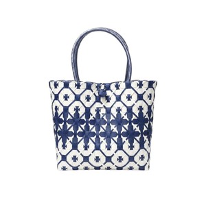 Fashion Forward Geometric Tone Woven Plastic Strip Handmade <b>Bag</b> And Handbag Durable <b>Ladies</b> Casual <b>Shopping</b> Tote <b>Bag</b> OEM - Product Image 1