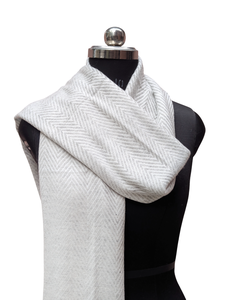 Women Best Comfortable Zigzag Wool Acrylic Stole, 28x80 Inch Handmade Fashion Scarf, Premium Soft Fiber <b>Winter</b> Wrap for Ladies - Product Image 5