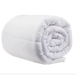 Couette matelassée 100% polyester, garnissage en duvet de canard, respirante, utilisable toute l'année, lavable en machine, blanche - Product Image 3