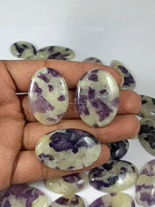 Natural Fluorite Quartz Cabochon Handmade Loose Gemstone Mixed Shapes Semi Precious for Healing <b>Chakra</b> Spiritual Use Wholesale - Product Image 6
