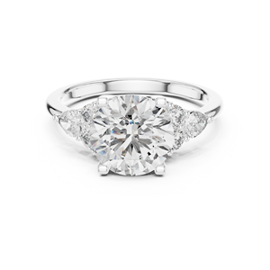 Wholesale 925 Sterling Silver Round Cut Moissanite <b>Diamond</b> <b>Ring</b> Engagement Jewelry OEM ODM Manufacturer Supplier - Product Image 1