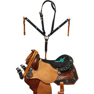 Silla de Montar Premium de Cuero para Carreras de Barriles Estilo Western para Adultos, Talla 17 Pulgadas, Asiento Disponible - Product Image 4