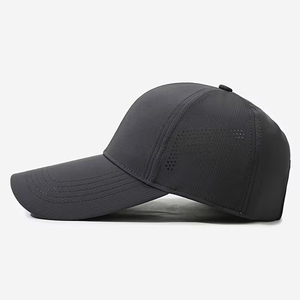 Casquette de baseball vintage pour homme, couleur noire, imperméable, ajustée, tendance, sport et décontractée, unisexe, service OEM. - Product Image 6