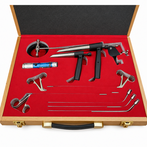 Set de Laringoscopio de Pedestal, Kit de Instrumentos Quirúrgicos Endoscópicos Laringeos Microquirúrgicos, Acero Inoxidable, Certificado CE, Reutilizable - Product Image 1