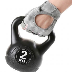 Gants de musculation unisexes en cuir à demi-doigts, respirants, antidérapants, compatibles écran tactile, avec sangle de poignet, pour la gym et le fitness - Product Image 4