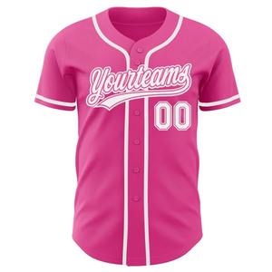Camiseta de Fútbol Rosa y Blanca con Sublimación Personalizada, Uniforme Deportivo de Equipo, Transpirable, de Secado Rápido, Cuello en V, Poliéster - Product Image 2