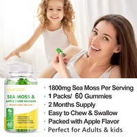 Gomitas Veganas de Musgo Marino de Marca Privada para el Apoyo Inmunológico, Musgo Irlandés con Alga Marina y Raíz de Bardana, Suplemento Herbal Sin OMG