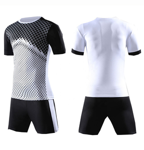 Ensembles d'uniformes de football personnalisés unisexes pour jeunes et adultes, méthode d'impression sérigraphique, nom du club, style short, ensemble maillot de foot - Product Image 6